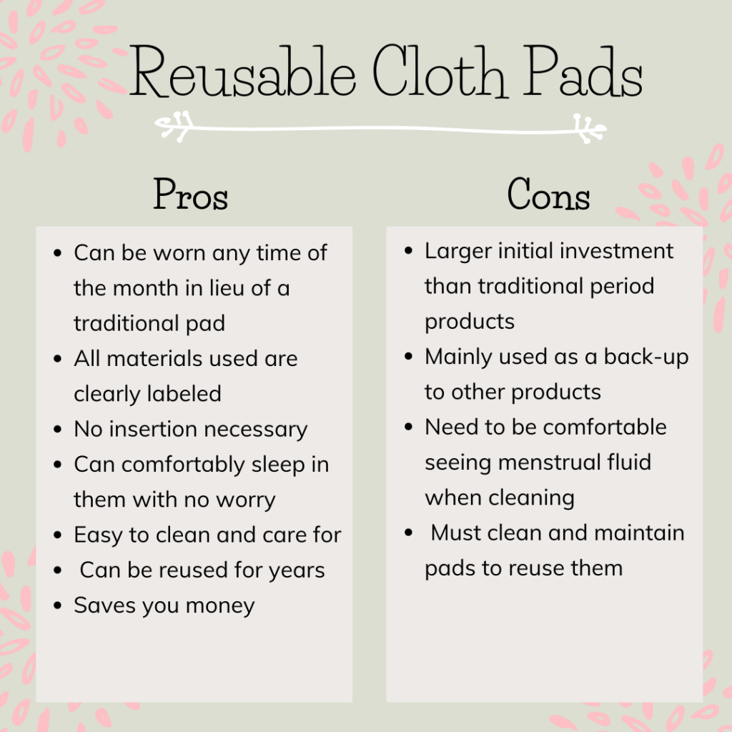 Reusable cloth pads, a planet-friendly period swap